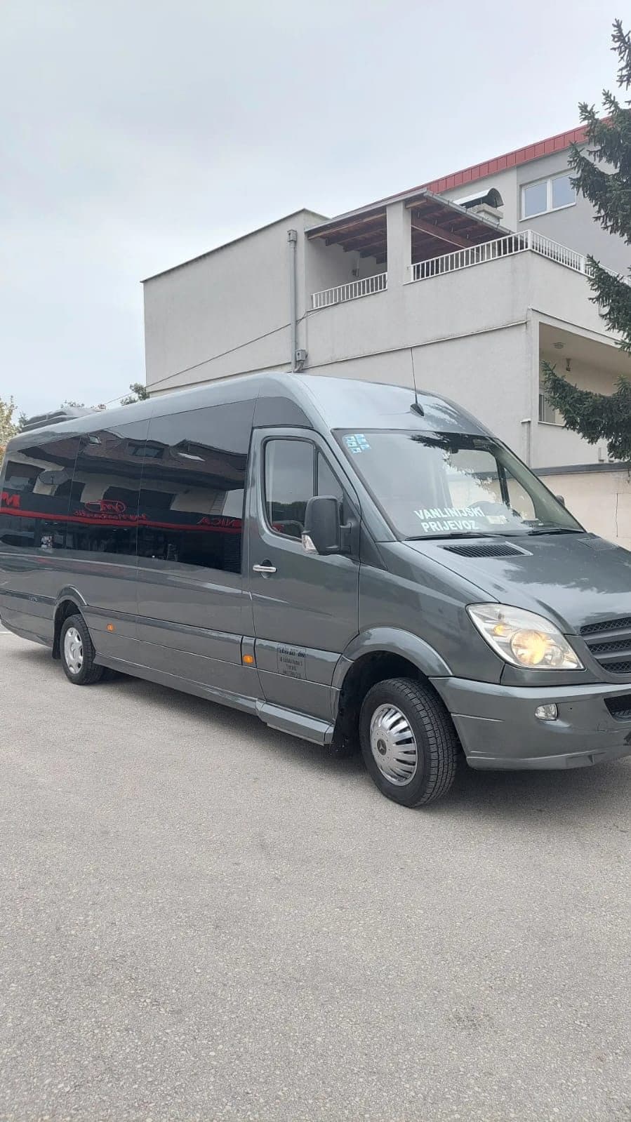 Modern private transfer minibus for Bosnia airport and city transfers